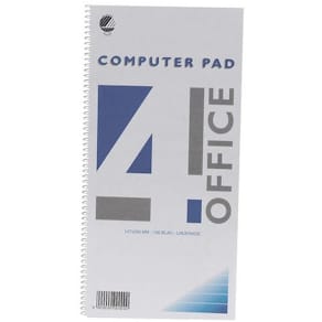 Spiralblock 4-Office, 147x297mm, linjerat, 5st