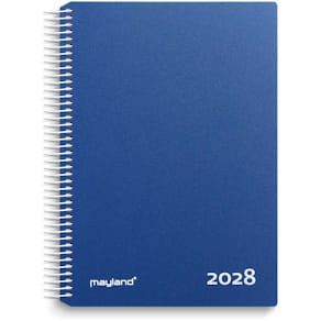 Timekalender Mayland Classic 2028, 190x242 mm, blå, FSC Mix