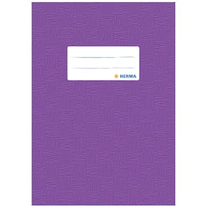 Heftschoner HERMA, A5, violett, mit Beschriftungsetikett