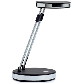 Bureaulamp MAUL MAULpuck, LED, op voet, verschuifbaar in hoogte,