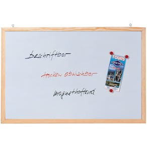 Schreibtafel FRANKEN, 60x80 cm, weiß
