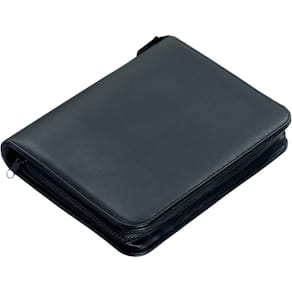 Ringbuchmappe ALASSIO, A5, 4 Ringe, schwarz