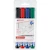 Whiteboardpenna EDDING 360, torksäker, konisk, 4 färger/fp