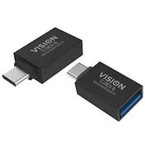 VISION Professional installation-grade USB-C to USB-A adapter