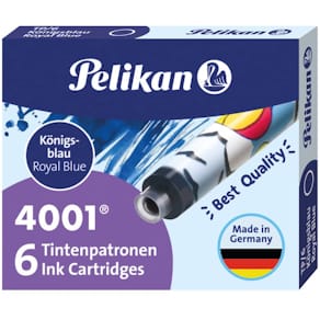 Tintenpatronen Pelikan 4001 TP/F/6, königsblau, 6er-Etui