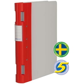 Gaffelpärm Plast KEBAErgo A4 Röd/Neutral, 40mm