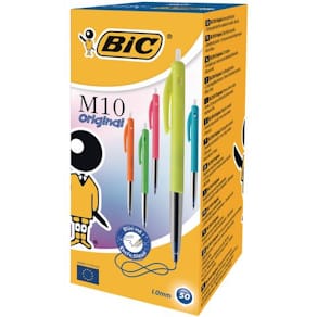 Kulepenn BIC M10 Clic fun blå (50)