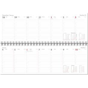 Schreibtischquerkalender GÜSS, 64 S. - 1 Woche