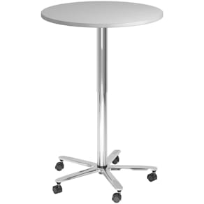 Besprechungstisch HAMMERBACHER ST08, rund, grau/chrom, 80 cm