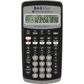 Texas BAII Plus financial calculator uk manual