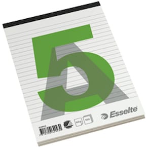 Stubblok tophæftet u/H A5 lin 100ark 60g