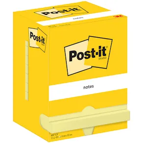Notes POST-IT 76x102mm gul