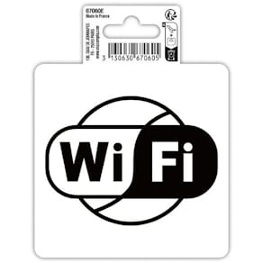 Skilt EXACOMPTA WI-FI selvkleb 10x10cm