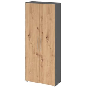 Flügeltürenschrank HAMMERBACHER BM 5OH, Graphit/Asteiche