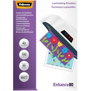 Laminierfolien Fellowes Enhance 80 Mikron, 100 St., A3, matt