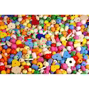 Träpärlmix Pastell, 750g