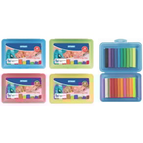 Knete STYLEX, 20 Stangen, sortiert (Neon & Standard)