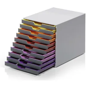 Blankettbox DURABLE Varicolor, 10 lådor