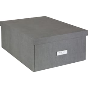 Opbevaringsboks Bigso Katrin Canvas Grå