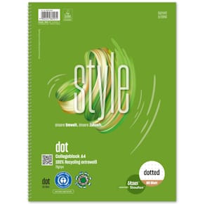 Collegeblock STAUFEN GREEN, A4, 80 Blatt, dotted