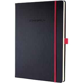 Notizbuch Sigel Conceptum, ca. A4, liniert, schwarz