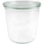 Sylteglas Ø100 x H107 mm, klart glas, 6 stk