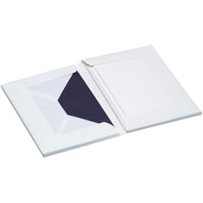 Kartenkassette Rössler Paper Royal, A6/C6, weiß, gerippt