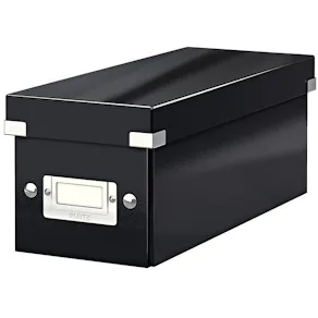Förvaringslåda CD Click & Store Svart, 143x136x352mm