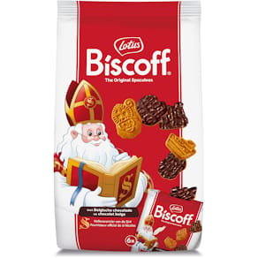 Sinterklaaskoekjes Lotus speculoos, met chocolade pak 6 x 25 g
