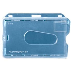 Kartenhalter IDENTA, 9,5x6,5 cm, transparent