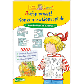 Beschäftigungsbuch Carlsen Aufgepasst, Conni