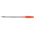Balpen Q-CONNECT, met dop, 0,7 mm, medium punt, rood, doos van 50