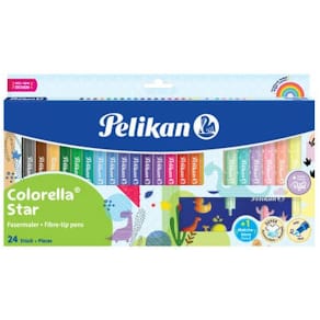 Fasermaler Pelikan Colorella Star, Etui, 24 Stück, sortiert