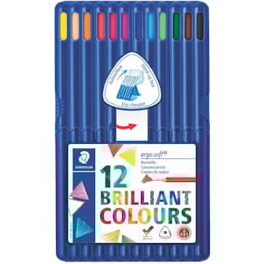Farbstiftetui STAEDTLER ergosoft, 12 Farben