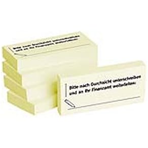 Haftnotizen BIZSTIX Business 1301010110, gelb, 75x35 mm, 5x100 Bl