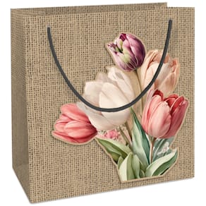 Tragetasche BY NATURE, Oster, Packpapier, Tulpe