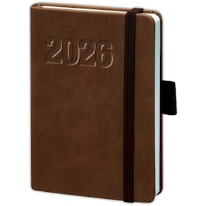 Buchkalender BSB V-Book, A6, braun