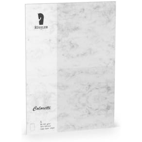 Briefkarten Coloretti HD, B6, 5 St., grau marmora