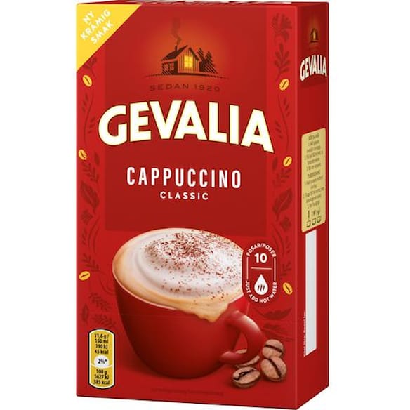 Kaffe GEVALIA Cappuccino Org. 10/fp
