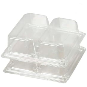 Sandwichbakke PlusPack 2-rums m/hængslet låg 165x148x45, 44 stk