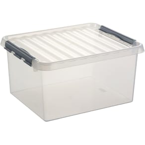 Aufbewahrungsbox helit, 36 l, DIN A3, transparent