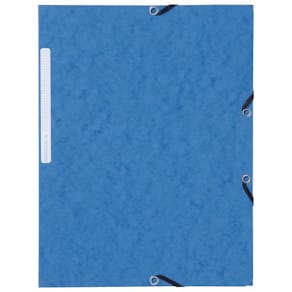 Gummibandsmapp LYRECO A4 3-kl blå 10/fp