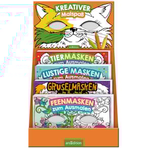 Malbuch ARS EDITION Masken zum Ausmalen, sortiert