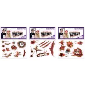 Schmink-Set FRIES, Hautaufkleber, sortiert