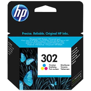 HP 302 color ink cartridge, blistered