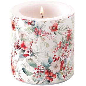 Weihnachtskerze Ambiente Teddys Geschenk, 9 cm