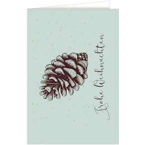 Weihnachtskarte Noname, geprägt, bunt, mit Umschlag