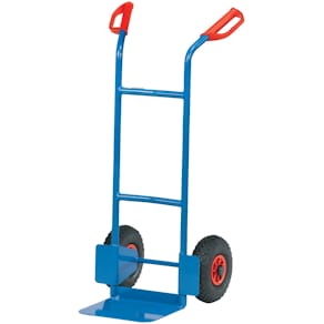 Stahlrohrkarre FETRA, blau, Luftbereifung, 200 kg Tragkraft