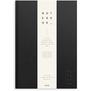 Notesbog Mayland Deluxe A4, sort, 100 g/m², FSC Mix