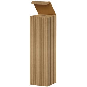 Gaveæske til vin, udvendig dim: 90 x 90 x 340 mm, indre dim: 90